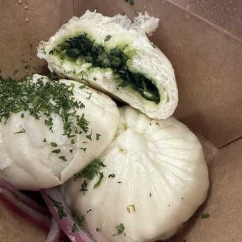 NOKturne Juice Bar & World Food - Knock your socks off! 3 Steamed Buns - Vegetarian Near Me - Houston, Texas