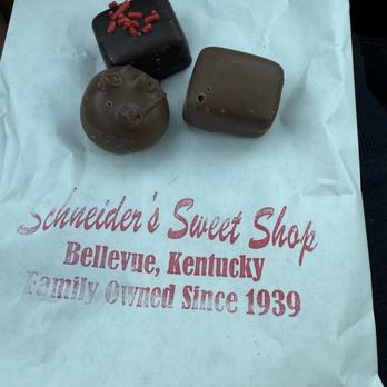 Schneider's Sweet Shop - Caramels- I picked the black raspberry, the basic caramel and the chocolate caramel. - Candy Stores Near Me - Bellevue, Kentucky Schneider's Sweet Shop - Caramels- I picked the black raspberry, the basic caramel and the chocolate caramel. - Candy Stores Near Me - Bellevue, Kentucky