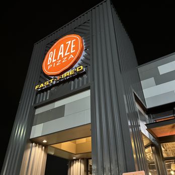 Blaze Pizza - the front of a restaurant at night - Salad Near Me - Decatur, Georgia Blaze Pizza - the front of a restaurant at night - Salad Near Me - Decatur, Georgia