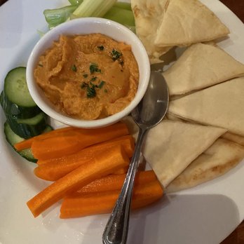 Wild River Grille - Red hummus appetizer - New American Near Me - Reno, Nevada Wild River Grille - Red hummus appetizer - New American Near Me - Reno, Nevada