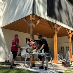 Handyman of South Charlotte - Wood Post Reinforcement & Staining