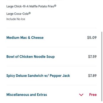 Chick-fil-A - Receipt - Fast Food Near Me - Roseville, California