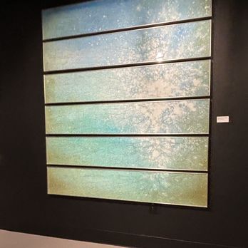 Imagine Museum - These panels are an example of shattered glass technique.Up close you can see the little pieces. - Art Museums Near Me - Saint Petersburg, Florida Imagine Museum - These panels are an example of shattered glass technique.Up close you can see the little pieces. - Art Museums Near Me - Saint Petersburg, Florida