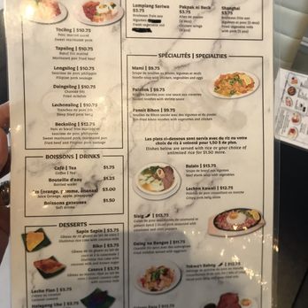 Beck's Filipino Cuisine - Menu - Filipino Near Me - Dollard-des-Ormeaux, Quebec