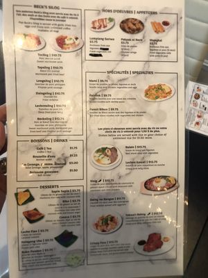 Menu photo 2 Beck's Filipino Cuisine Dollard-des-Ormeaux, QC