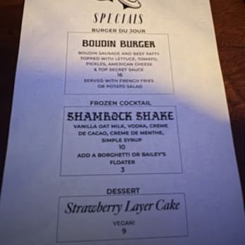 The Top - Drink menu 3/25 - New American Near Me - Gainesville, Florida