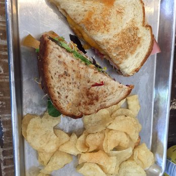 Moab Garage Co. - 1/2 grill chees of the day (three little pigs) 1/2 veggie. - Coffee & Tea Near Me - Moab, Utah Moab Garage Co. - 1/2 grill chees of the day (three little pigs) 1/2 veggie. - Coffee & Tea Near Me - Moab, Utah