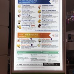 Boost Juice - Menu
