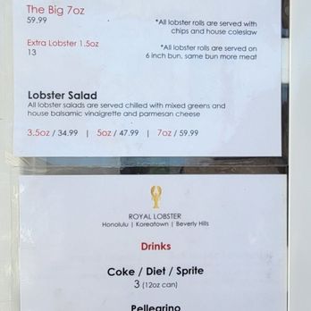 Royal Lobster LA - MENU - July 2026 - Sandwiches Near Me - Los Angeles, California Royal Lobster LA - MENU - July 2026 - Sandwiches Near Me - Los Angeles, California