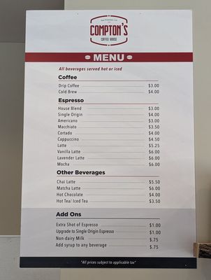 Menu photo 3 Compton’s Coffee House San Francisco, CA