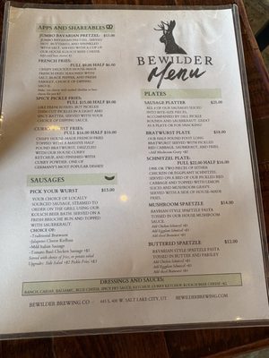 Menu photo 2 Bewilder Brewing Salt Lake City, UT