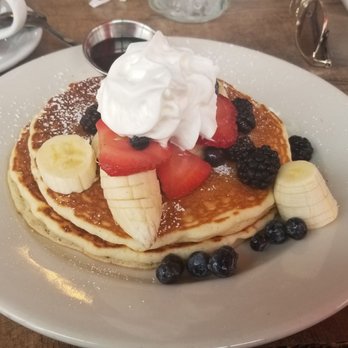 Cafe De Olla - Banana berry pancakes. - American Near Me - Burbank, California