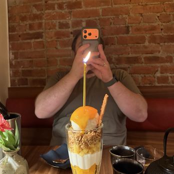Minoru - Mango parfait dessert - Japanese Near Me - Montclair, New Jersey