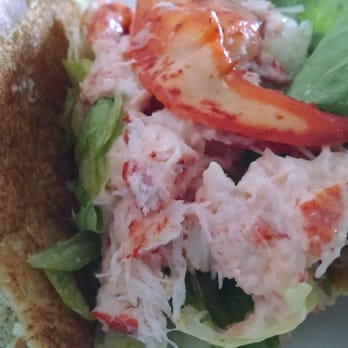 McDonald's - Two small pieces of lobster meat on top of minute pieces of lobster salad and yes, lettuce. - Burgers Near Me - Ellington, Connecticut