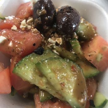 Kebab Daddy - Fabulous homemade family recipe for the balsamic dressing on the Greek salad. - Mediterranean Near Me - Montrose, California