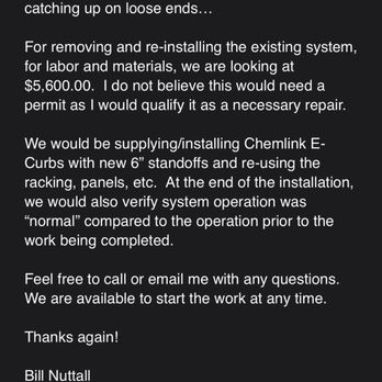 Pacific Pro Solar Group - Email from bill nuttall - Solar Installation Near Me - Riverside, California