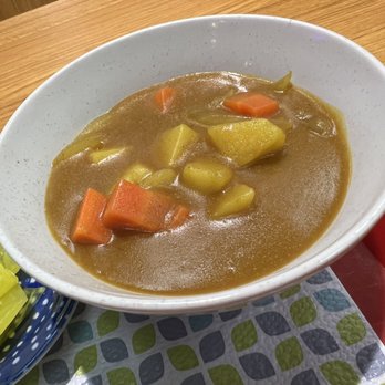 Hikari Don Katsu - a bowl of stew with carrots and potatoes - Japanese Near Me - Centreville, Virginia Hikari Don Katsu - a bowl of stew with carrots and potatoes - Japanese Near Me - Centreville, Virginia