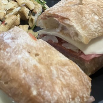 Village Roots Deli & Taproom - Italian sandwich with pasta salad - Beer Bar Near Me - Fallbrook, California Village Roots Deli & Taproom - Italian sandwich with pasta salad - Beer Bar Near Me - Fallbrook, California
