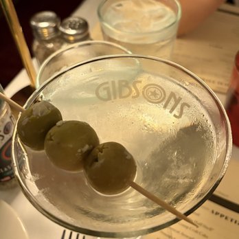 Gibsons Bar & Steakhouse - Dirty martini - Steakhouses Near Me - Chicago, Illinois