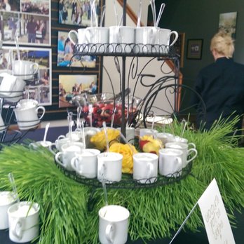 Splendid Fare Catering - Dessert table - pot du creme and fruit salad - Caterers Near Me - Medina, Ohio