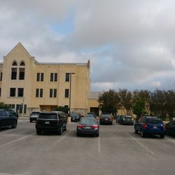 OLLU Voting Center - View of library - voting entrance to the right