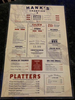 Menu photo 4 Hank's Cajun Crawfish Houston, TX