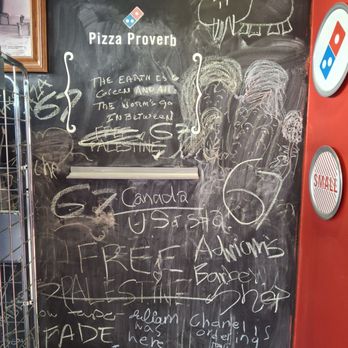 Domino's Pizza - Chalk Board... My Gkids had fun writing - Pizza Near Me - Renton, Washington Domino's Pizza - Chalk Board... My Gkids had fun writing - Pizza Near Me - Renton, Washington