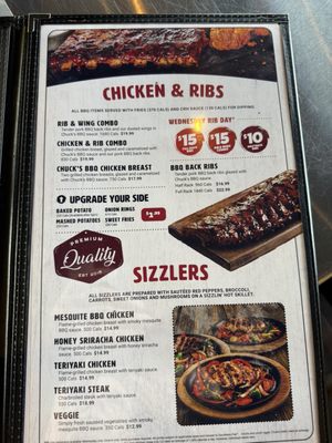 Menu photo 5 Chuck's Roadhouse Etobicoke, ON