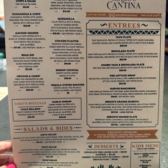 Sergio's Cantina - Menu - Mexican Near Me - Lahaina, Hawaii