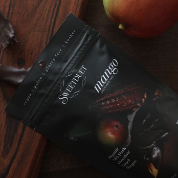 Sweetduet Chocolate - 78% date nectar sweetened chocolate dipped mango Sweetduet - Chocolatiers & Shops Near Me - Los Angeles, California Sweetduet Chocolate - 78% date nectar sweetened chocolate dipped mango Sweetduet - Chocolatiers & Shops Near Me - Los Angeles, California
