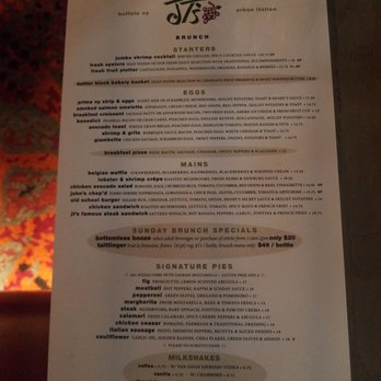 JT’s Restaurant - Brunch menu - Pizza Near Me - Buffalo, New York JT’s Restaurant - Brunch menu - Pizza Near Me - Buffalo, New York