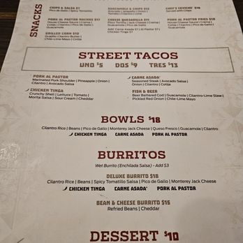Uno Más - menu - Mexican Near Me - Las Vegas, Nevada