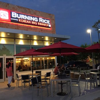 Burning Rice - Outside seating in the evening - what a lovely view! - Korean Near Me - Frisco, Texas Burning Rice - Outside seating in the evening - what a lovely view! - Korean Near Me - Frisco, Texas
