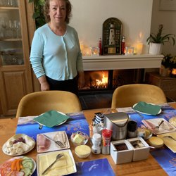 Zandtaart Bed & Breakfast, - I'm in the breakfast room. Amazing breakfast daily. Cozy fireplace.