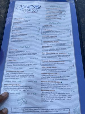 Menu photo 8 Anaya's Seafood Scratch Kitchen Richardson, TX