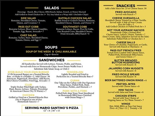 Menu photo 2 The Pass Pub & Grill Bloomington, IL