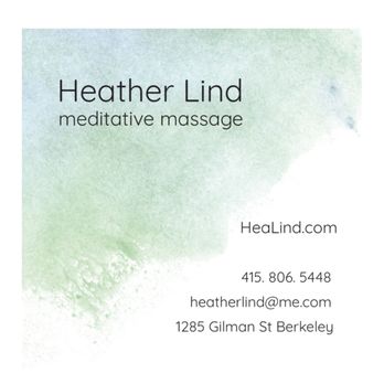 Heather Lind - Massage Therapy Near Me - Berkeley, California