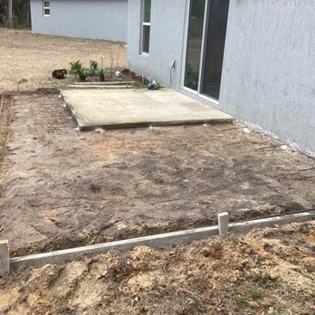 Sikes Construction - Original pad to be extended - General Contractors Near Me - Inverness, Florida