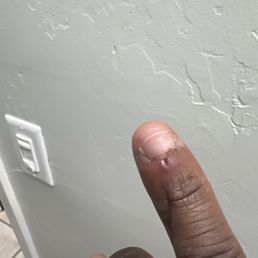 That table tore my cuticle up! Thank God I'm not one who reports directly to a lawyer. Jeez.