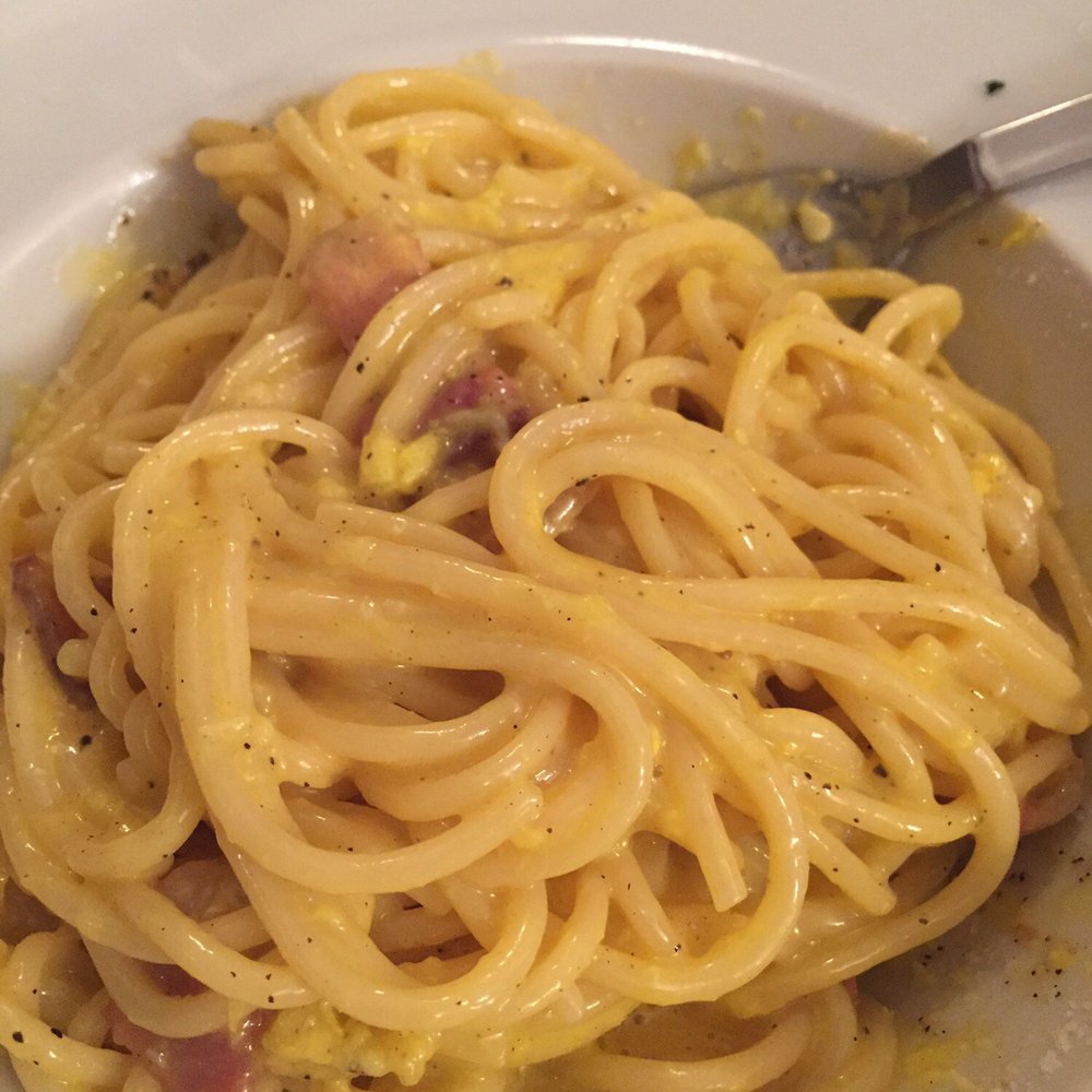 Bistró al 133 - Carbonara. Okay... didn't love it. €10. - Bistros Near Me - Rome, RM Bistró al 133 - Carbonara. Okay... didn't love it. €10. - Bistros Near Me - Rome, RM
