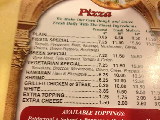 Menu photo 6 Fiesta Pizza Atlantic City, NJ Menu photo 6 Fiesta Pizza Atlantic City, NJ