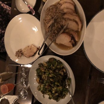 Il Vigneto - Thanksgiving dinner with turkey, stuffing, Brussel sprouts, and potato au gratin. - American Near Me - San Martin, California