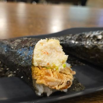 AYCE Sushi SCM - Soft shell crab Handroll, unagi (grilled eel) Handroll - Japanese Near Me - Santa Ana, California