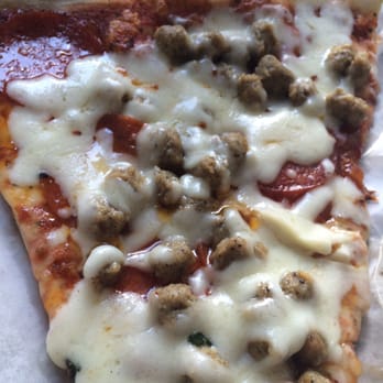 Rosa's Pizza - Slice with pepperoni and sausage - Pizza Near Me - Atlanta, Georgia Rosa's Pizza - Slice with pepperoni and sausage - Pizza Near Me - Atlanta, Georgia