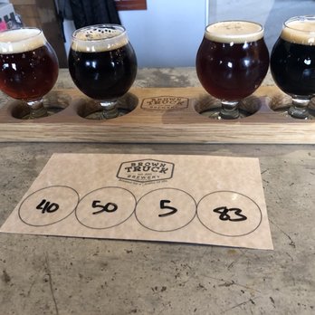 Brown Truck Brewery - A flight - Breweries Near Me - High Point, North Carolina Brown Truck Brewery - A flight - Breweries Near Me - High Point, North Carolina