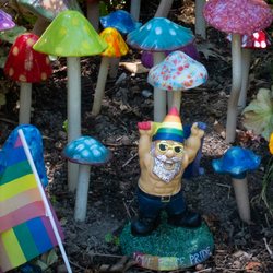 Village Nursery - The large handmade mushrooms are $19.99!