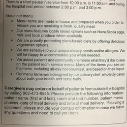Victoria General Hospital - Ordering and Hours pg1