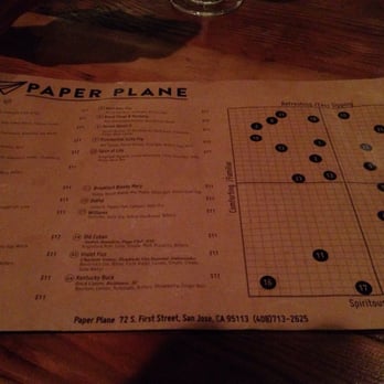 Paper Plane - Cocktail Bars Near Me - San Jose, California Paper Plane - Cocktail Bars Near Me - San Jose, California