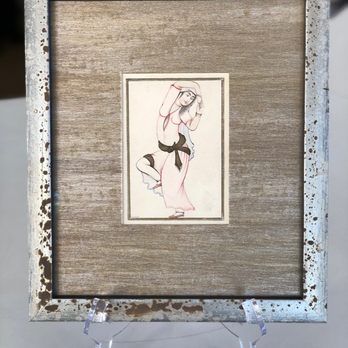Uptown Frames - Custom frame featuring a gold textured mat - Framing Near Me - New Orleans, Louisiana Uptown Frames - Custom frame featuring a gold textured mat - Framing Near Me - New Orleans, Louisiana