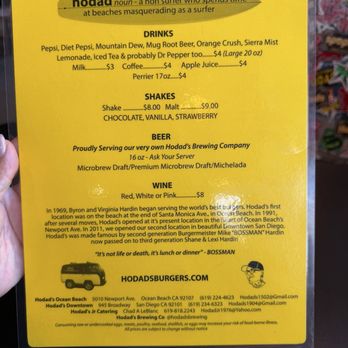 Hodad's - Menu - Burgers Near Me - San Diego, California Hodad's - Menu - Burgers Near Me - San Diego, California